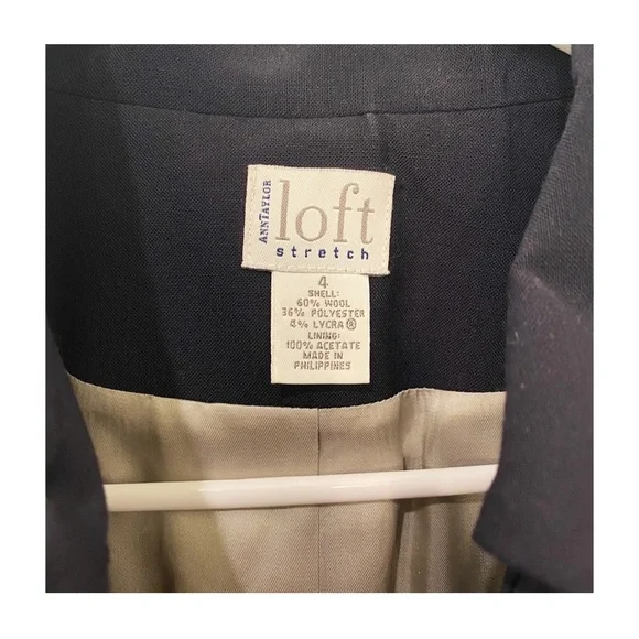 Ann Taylor LOFT navy trench coat - Picture 3 of 3